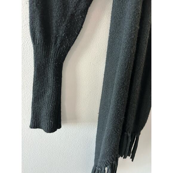 Liz Lange Maternity Sweater Women's Small Medium Cardigan Fringe Waterfall - Picture 2 of 7